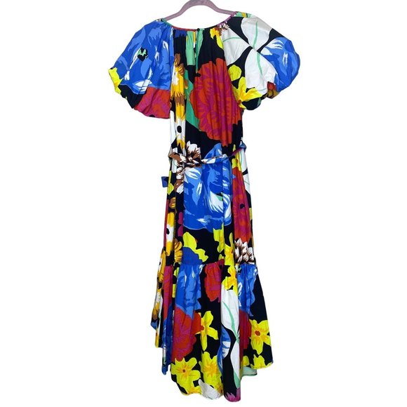 NWT Christopher John Rogers x Target Floral Puff Sleeve Dress High Low Large - Picture 5 of 15